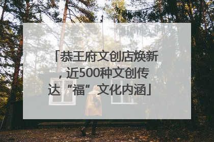 恭王府文创店焕新，近500种文创传达“福”文化内涵