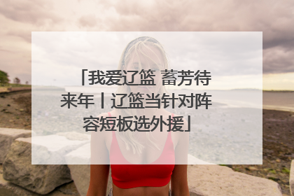 我爱辽篮 蓄芳待来年丨辽篮当针对阵容短板选外援