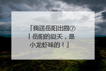 我送岳阳出圈⑦丨岳阳的夏天，是小龙虾味的！