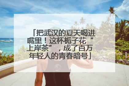 把武汉的夏天喝进嘴里！这杯栀子花“上岸茶”，成了百万年轻人的青春暗号