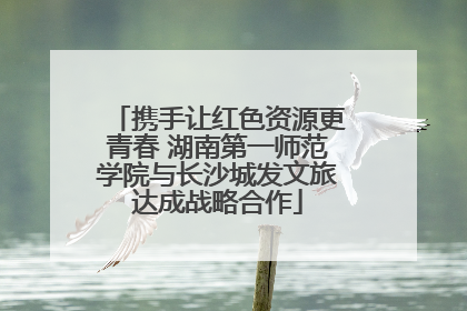 携手让红色资源更青春 湖南第一师范学院与长沙城发文旅达成战略合作
