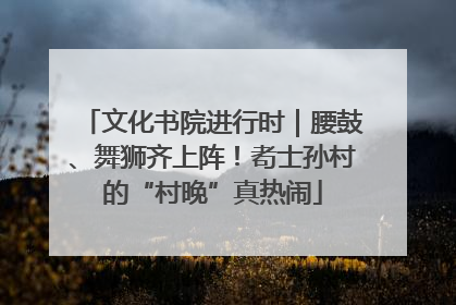 文化书院进行时｜腰鼓、舞狮齐上阵！耇士孙村的“村晚”真热闹