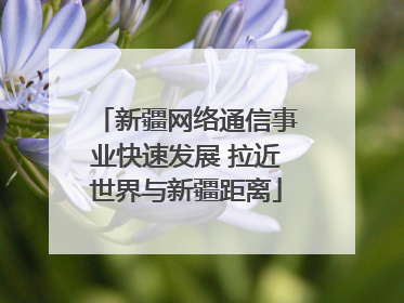 新疆网络通信事业快速发展 拉近世界与新疆距离