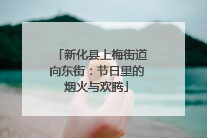 新化县上梅街道向东街：节日里的烟火与欢腾