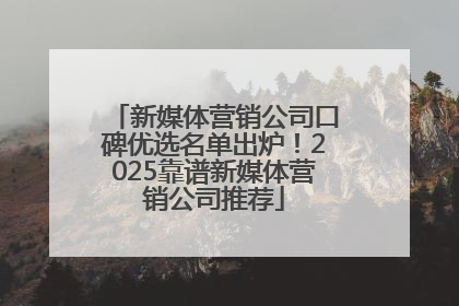 新媒体营销公司口碑优选名单出炉！2025靠谱新媒体营销公司推荐
