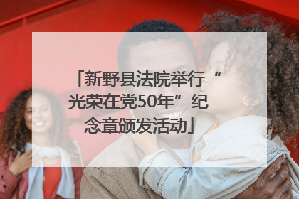 新野县法院举行“光荣在党50年”纪念章颁发活动