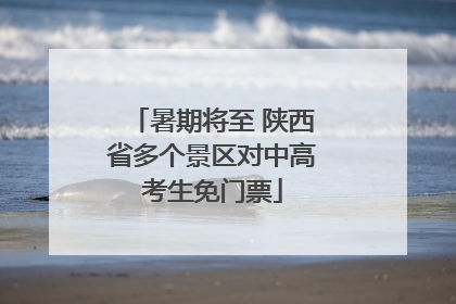 暑期将至 陕西省多个景区对中高考生免门票