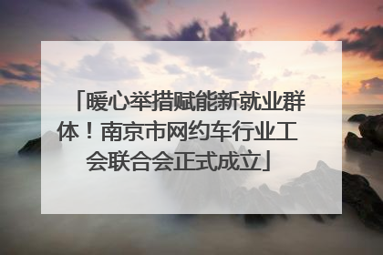 暖心举措赋能新就业群体！南京市网约车行业工会联合会正式成立