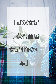 武汉女足，获得首届女足亚冠冠军