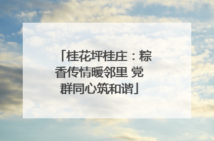 桂花坪桂庄：粽香传情暖邻里 党群同心筑和谐