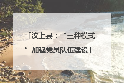 汶上县：“三种模式”加强党员队伍建设