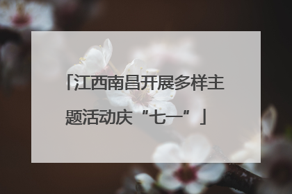 江西南昌开展多样主题活动庆“七一”