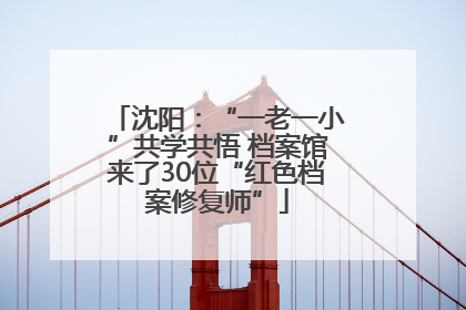 沈阳：“一老一小”共学共悟 档案馆来了30位“红色档案修复师”