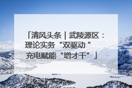 清风头条｜武陵源区：理论实务“双驱动 ” 充电赋能“增才干”