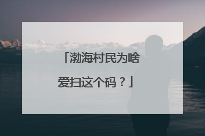 渤海村民为啥爱扫这个码？