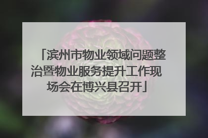 滨州市物业领域问题整治暨物业服务提升工作现场会在博兴县召开