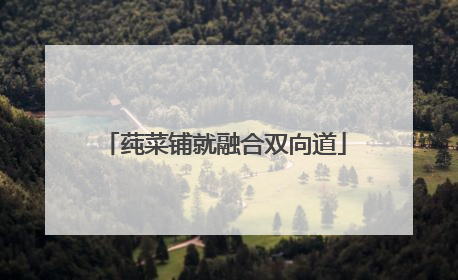 莼菜铺就融合双向道