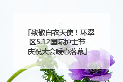 致敬白衣天使！环翠区5.12国际护士节庆祝大会暖心落幕