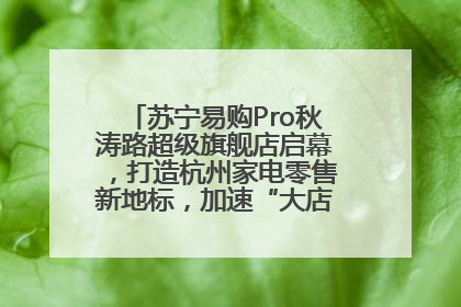 苏宁易购Pro秋涛路超级旗舰店启幕，打造杭州家电零售新地标，加速“大店攻略”全省布局