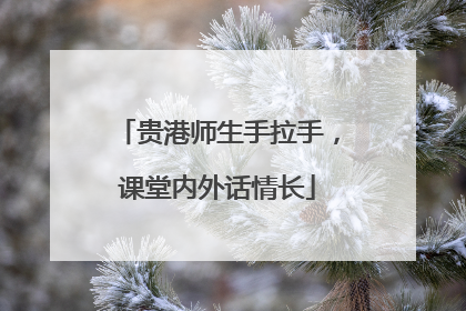 贵港师生手拉手，课堂内外话情长