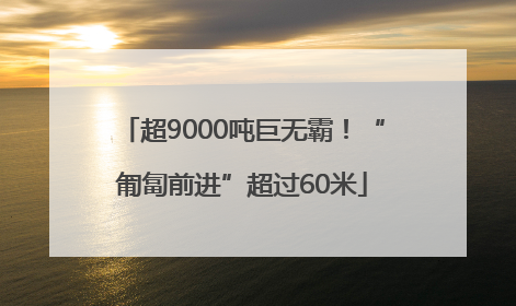 超9000吨巨无霸！“匍匐前进”超过60米