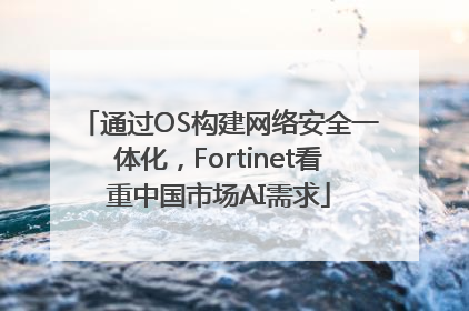 通过OS构建网络安全一体化，Fortinet看重中国市场AI需求
