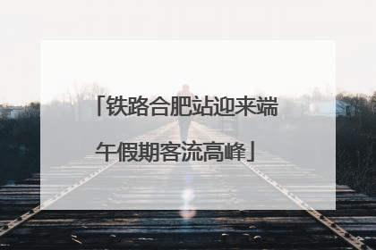 铁路合肥站迎来端午假期客流高峰