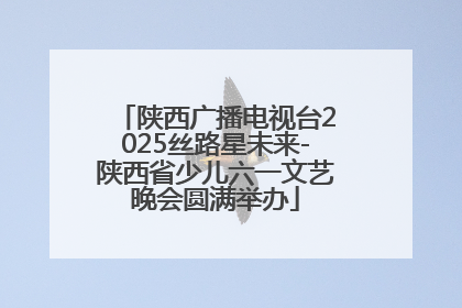 陕西广播电视台2025丝路星未来-陕西省少儿六一文艺晚会圆满举办
