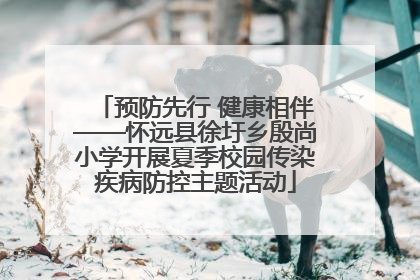 预防先行 健康相伴——怀远县徐圩乡殷尚小学开展夏季校园传染疾病防控主题活动
