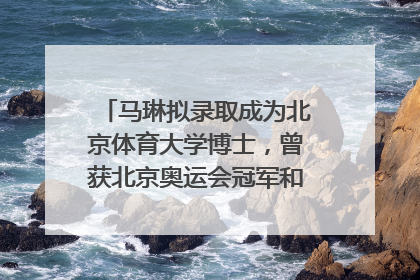 马琳拟录取成为北京体育大学博士，曾获北京奥运会冠军和4次世界杯冠军