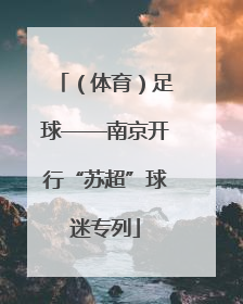 （体育）足球——南京开行“苏超”球迷专列