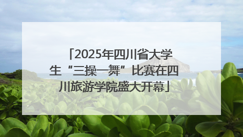 2025年四川省大学生“三操一舞”比赛在四川旅游学院盛大开幕