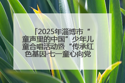 2025年淄博市“童声里的中国”少年儿童合唱活动暨“传承红色基因·七一童心向党”歌咏展演举行