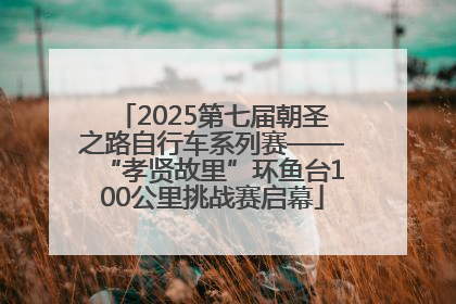 2025第七届朝圣之路自行车系列赛——“孝贤故里”环鱼台100公里挑战赛启幕