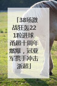 38场激战狂轰221粒进球 甬超十周年燃爆，冠亚军携手冲击浙超