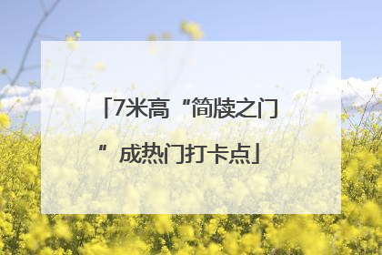 7米高“简牍之门”成热门打卡点